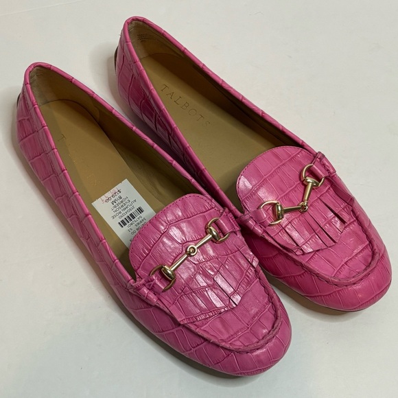 Talbots Shoes - NWT Talbots Everson Horsebit Embossed Loafer Pink Autumn Rose 8.5